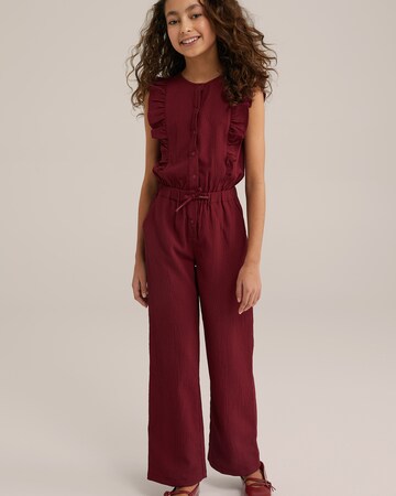 WE Fashion Overall in Red: front