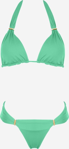 SEA ME SWIM Bikini 'CANCUN' in Grün: Vorderseite
