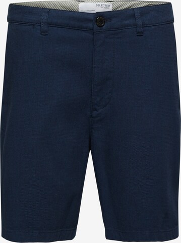 SELECTED HOMME Chino kalhoty 'Felix' – modrá: přední strana