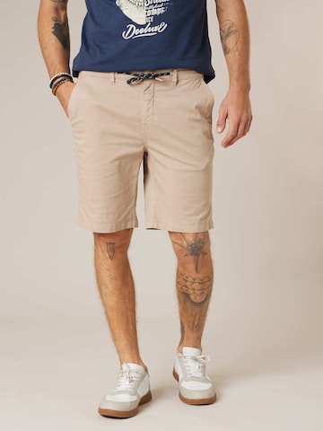 Regular Pantalon chino 'Mathy' Deeluxe en gris : devant