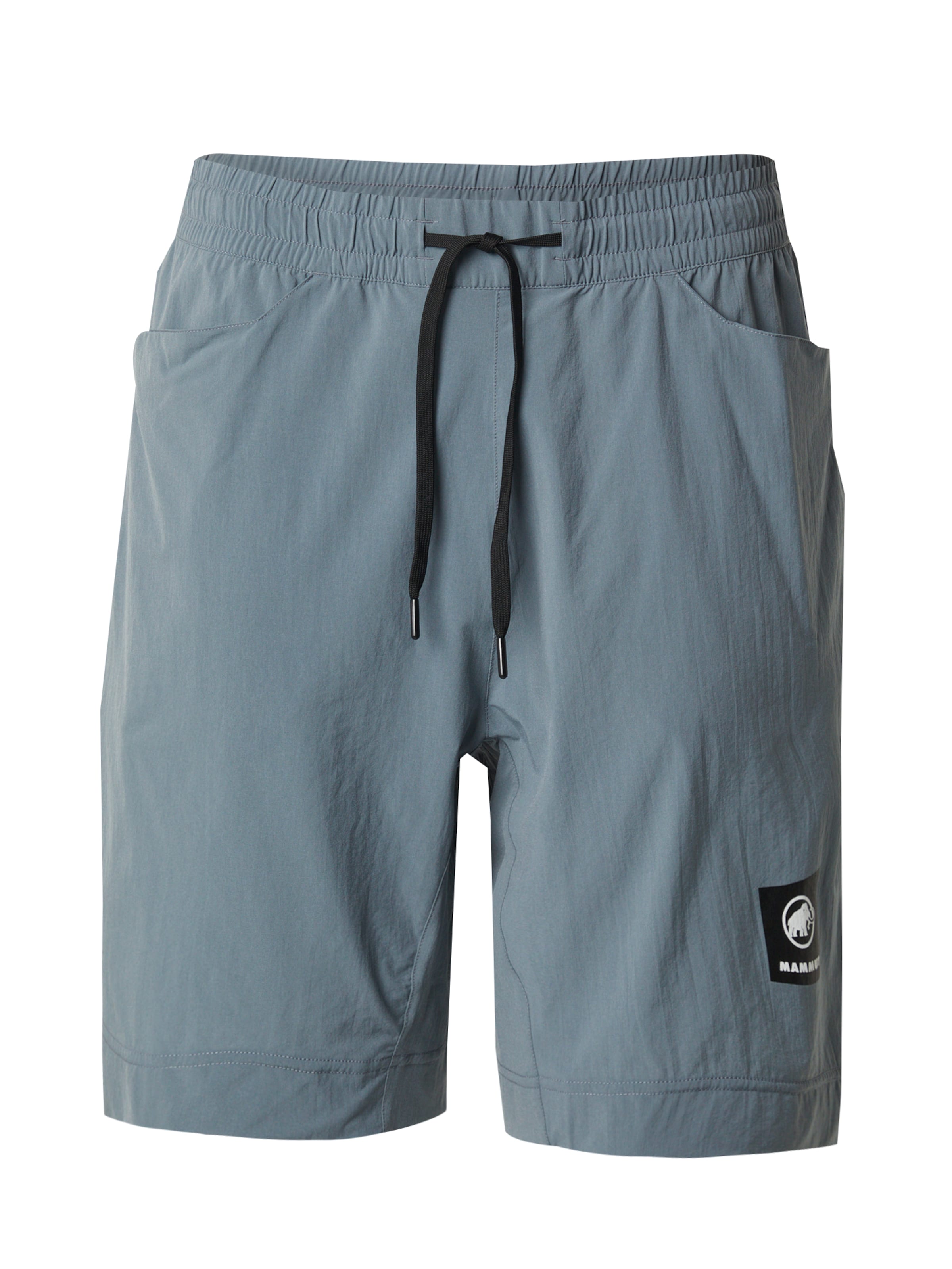 MAMMUT Regular Outdoor trousers 'Massone' in Grey: front