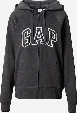 GAP Zip-Up Hoodie in Grey: front