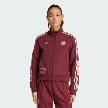 ADIDAS ORIGINALS Sports jacket 'FC Bayern Terrace Icons' in Red: front