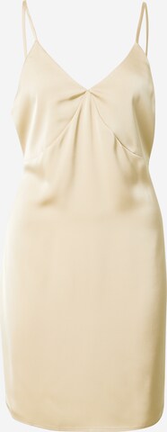 ABOUT YOU x Iconic by Tatiana Kucharova Kleid 'Jane' in Beige: predná strana