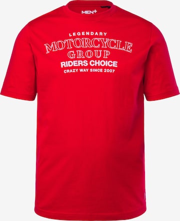 Men Plus Shirt in Red: front