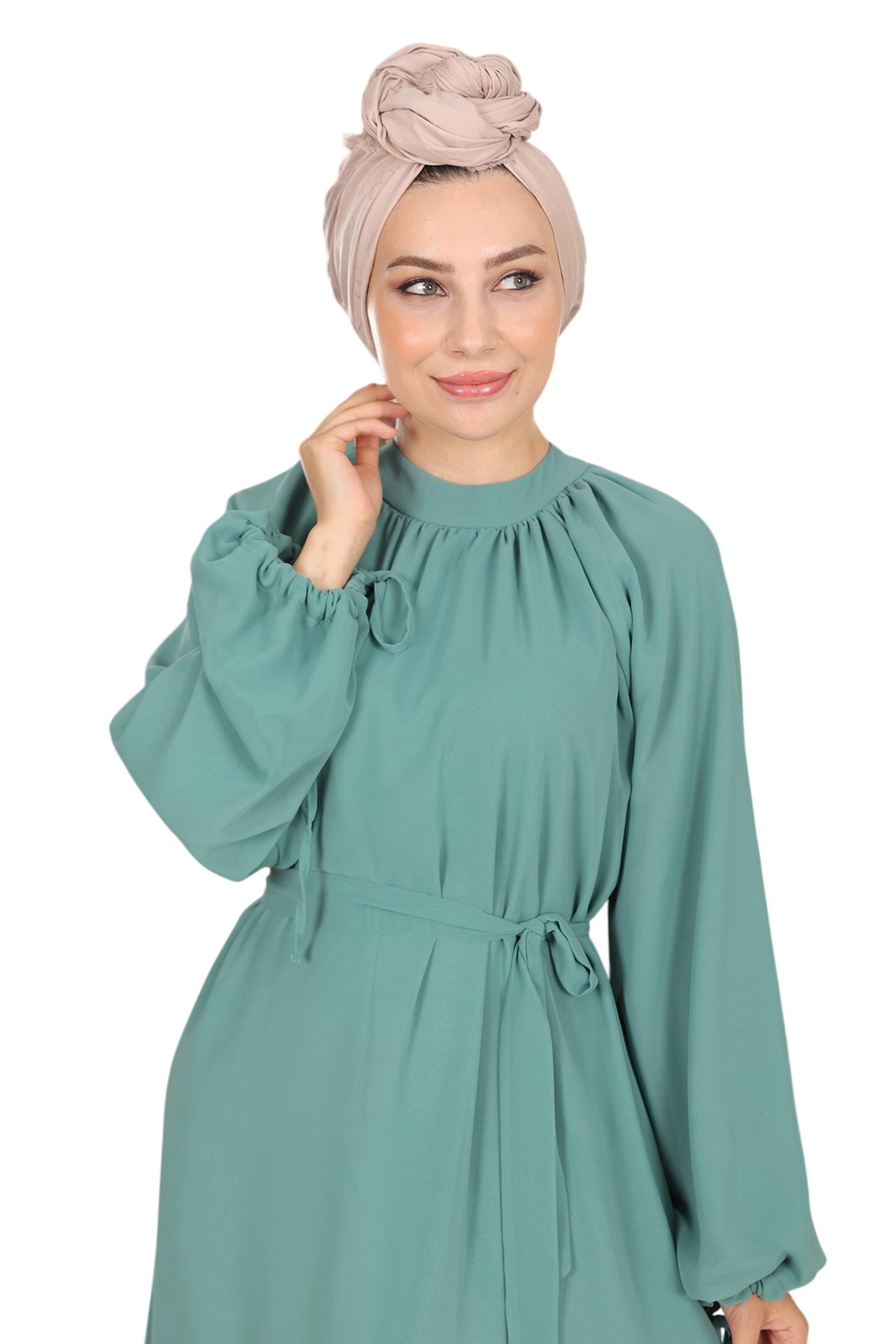 MODAMIHRAM Abendkleid in Grün