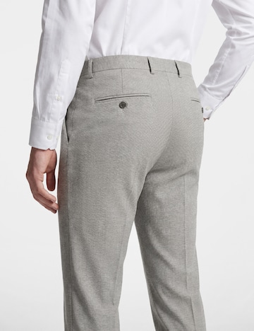 BENVENUTO Slim fit Pleated Pants in Grey