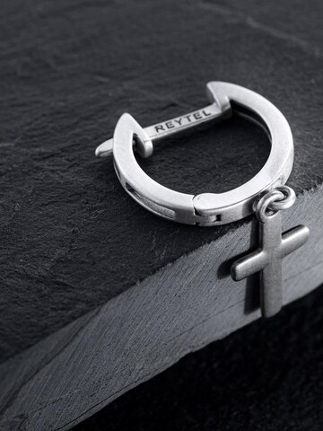 REYTEL Ohrring 'CROS' in Silber