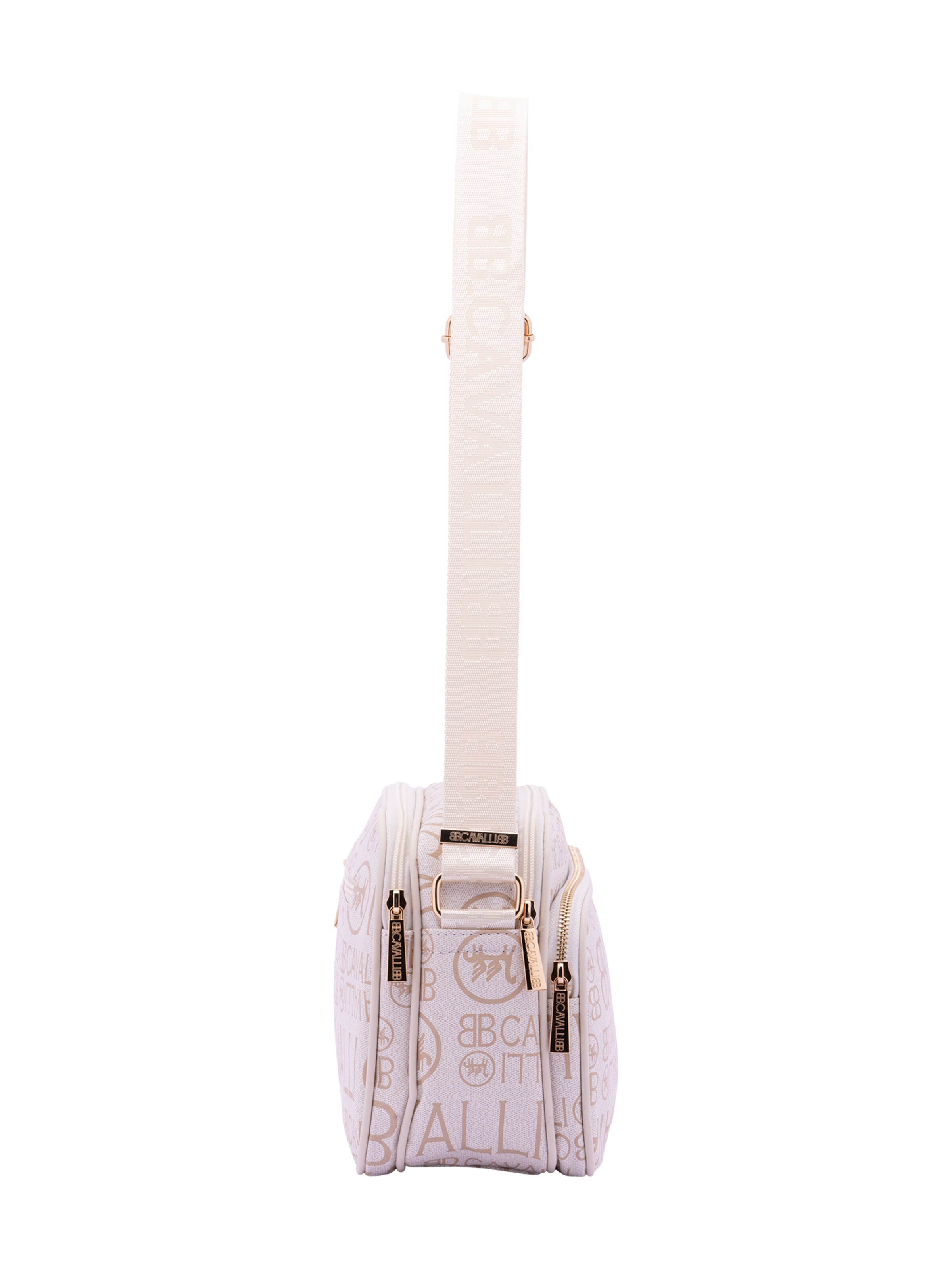 Borsa a tracolla 'Borsa a Tracolla B Cavalli Donna con Zip e Tasche Regolabile 29x18x12 cm' di B. Cavalli in bianco