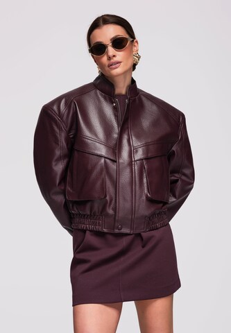 Ombre Between-Season Jacket in Red: front