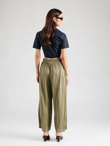 ABOUT YOU Wide leg Pants 'Nele' in Green