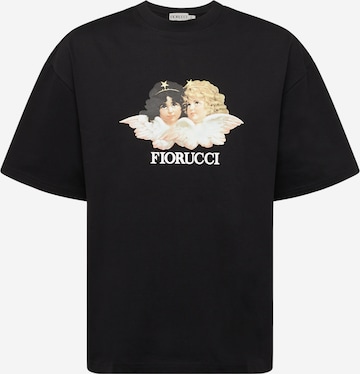 Tricou de la Fiorucci pe negru: față