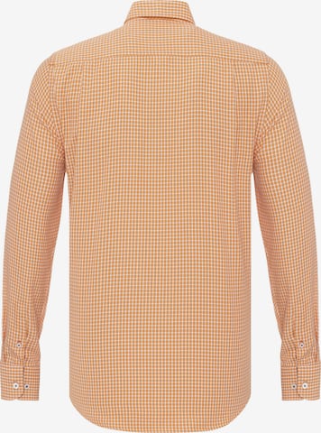 DENIM CULTURE - Regular Fit Camisa 'LUIZ' em laranja