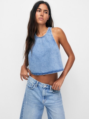 Pull&Bear Blouse in Blauw: voorkant