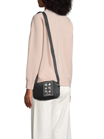 Karl Lagerfeld Τσάντα ώμου 'IKON' σε μαύρο: μπροστά