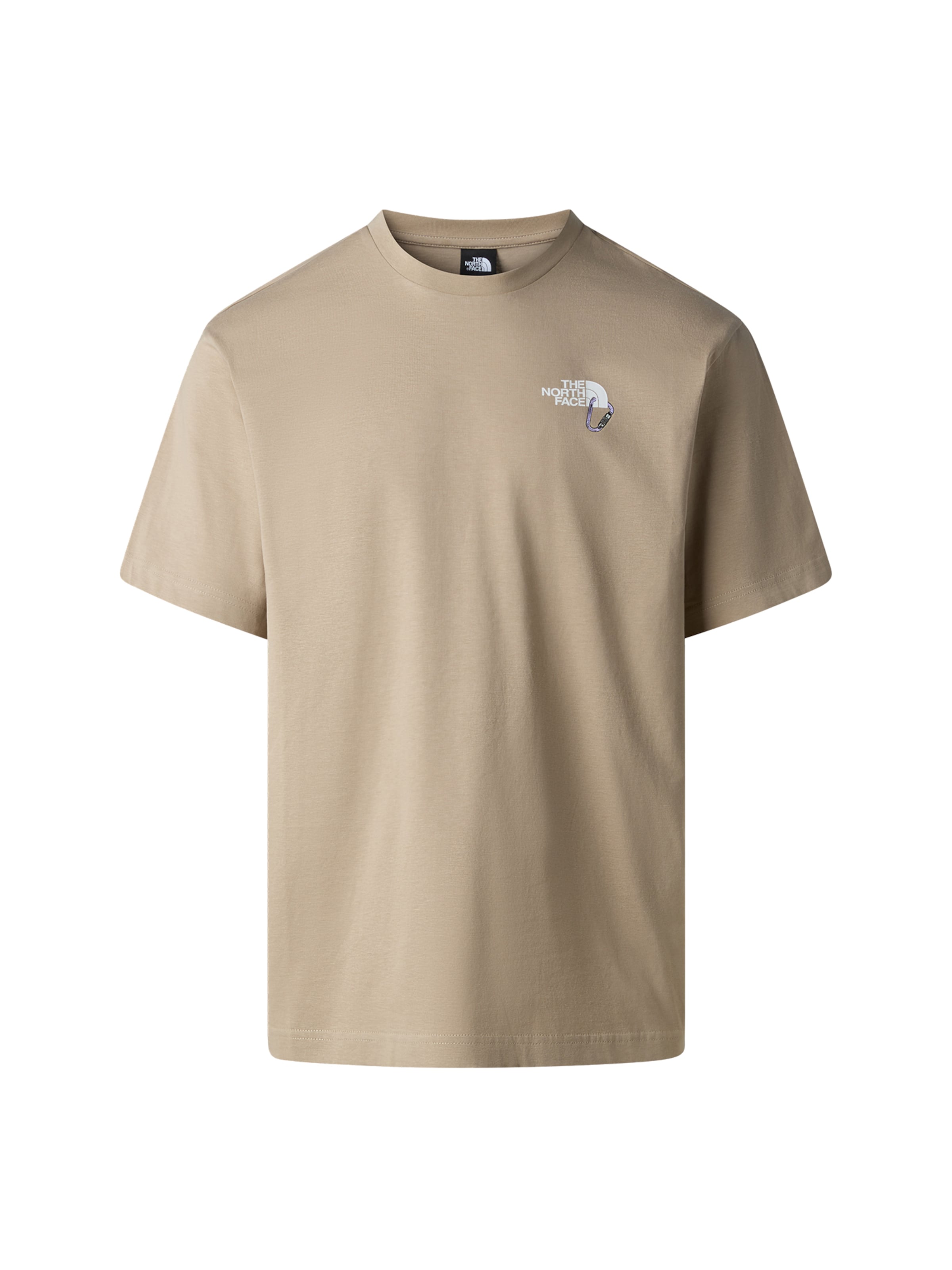 Maglietta 'Explore Carabiner' di THE NORTH FACE in beige: frontale
