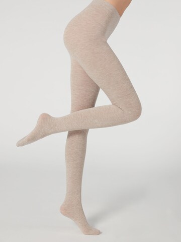 CALZEDONIA Strumpfhose 'thermo' in Beige: Vorderseite