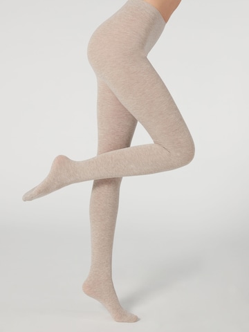 CALZEDONIA Tights 'thermo' in Beige: front