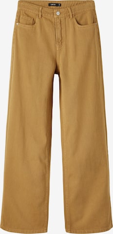 Wide Leg Pantalon 'ROLIZZA' LMTD en jaune : devant