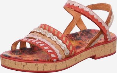 THINK! Sandalen in rosa / rot / silber, Produktansicht