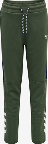 Hummel Workout Pants in Green: front