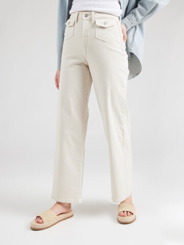 ONLY Wide leg Jeans 'ONLHope' in Beige: front