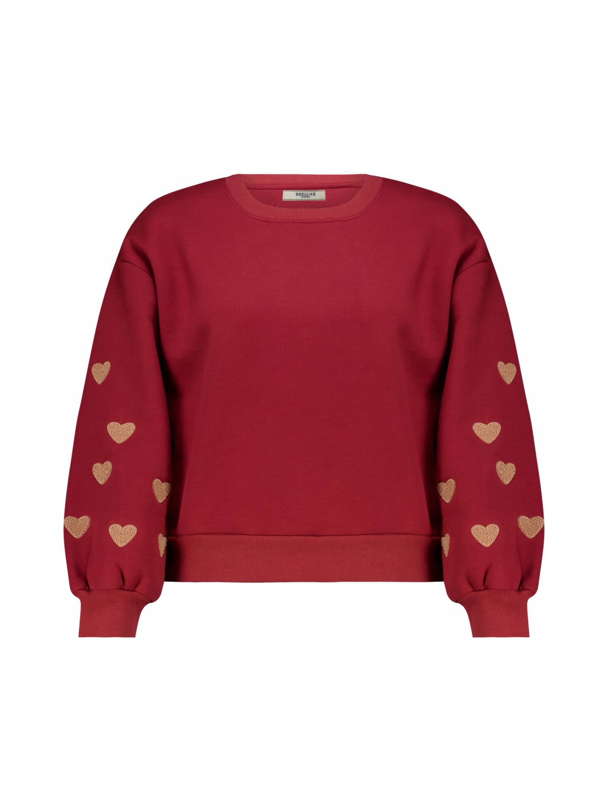 Sweat-shirt Deeluxe en rouge : devant
