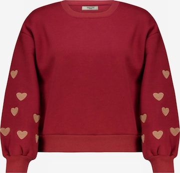 Sweat-shirt Deeluxe en rouge : devant
