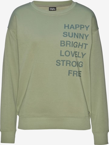 BUFFALO Sweatshirt in Green: front