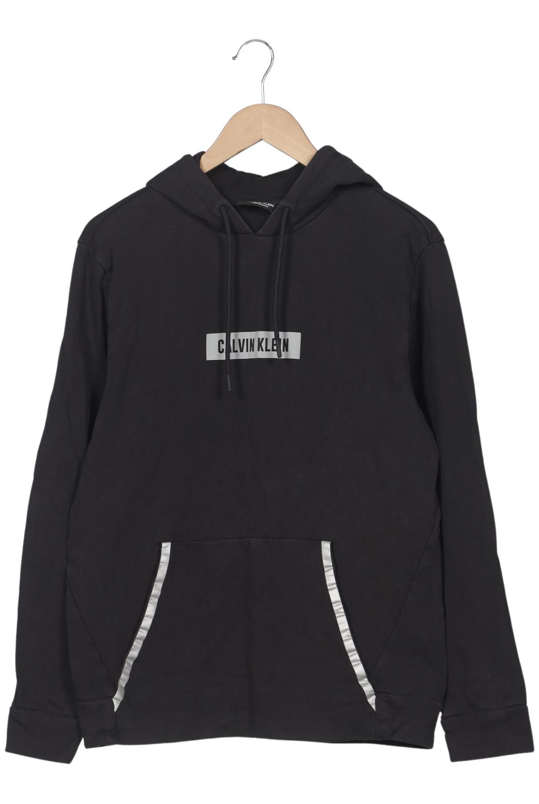 Calvin Klein Sweatshirt & Zip-Up Hoodie in L in Black: front