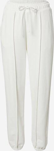 A LOT LESS Loose fit Pleated Pants 'Alexis' in White: front