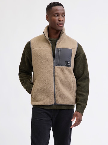 JJ Rebel Bodywarmer 'JREBAUSTIN' in Grijs: voorkant