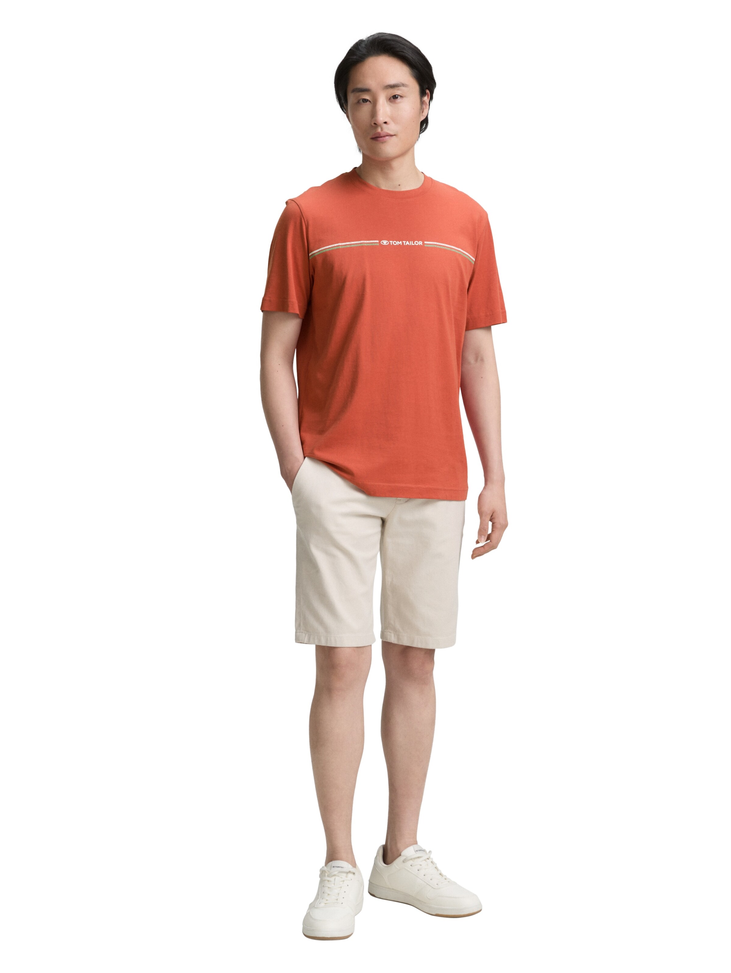 TOM TAILOR Shirt in Orange