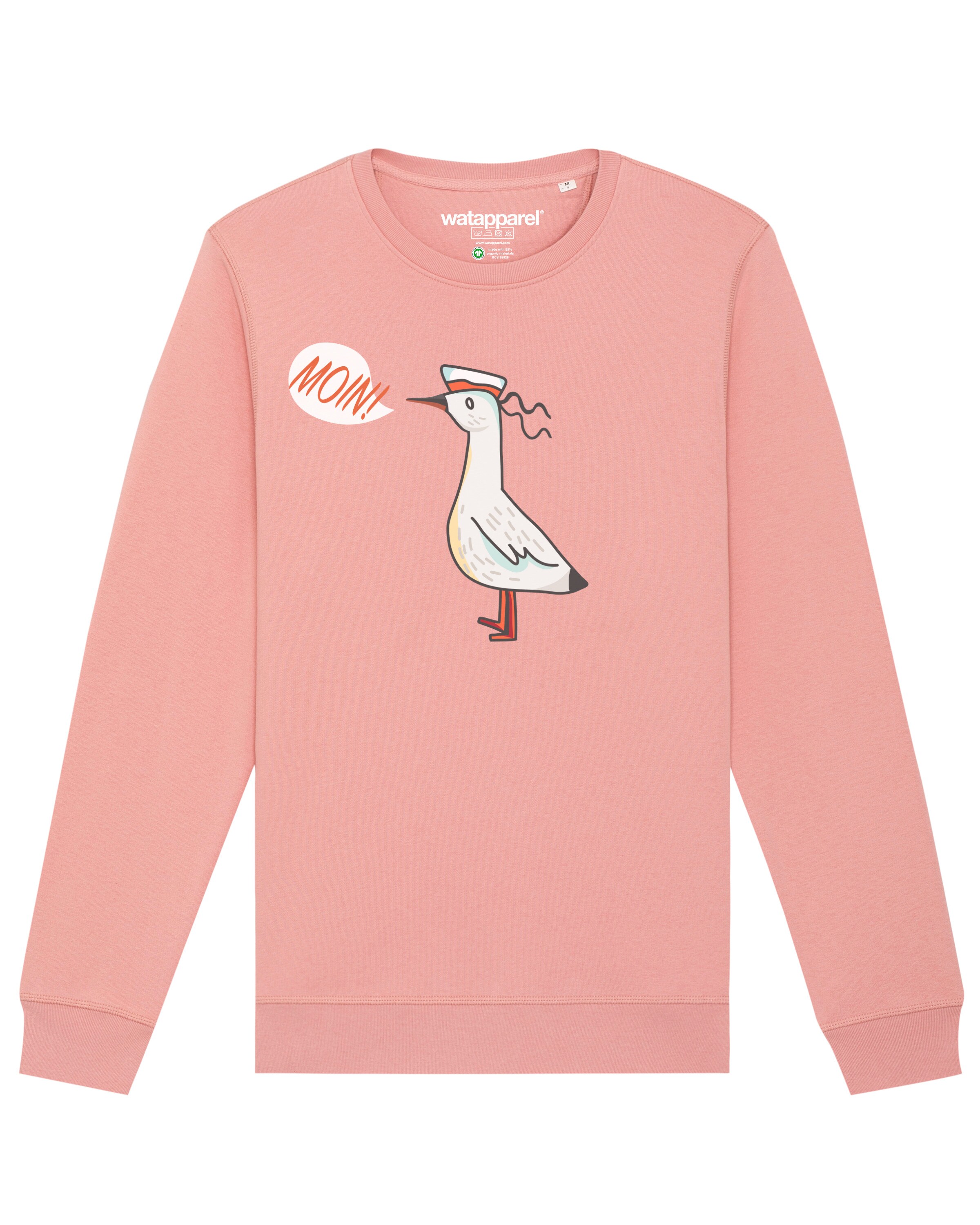 Watapparel Sweatshirt in Roze: voorkant