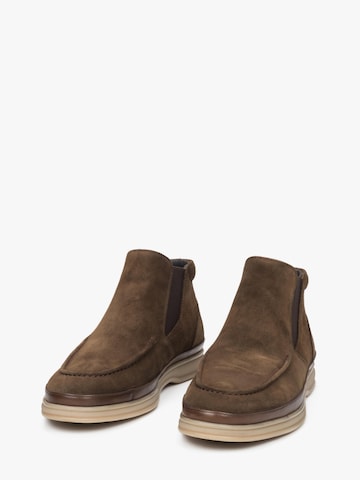 Estro Chelsea Boots '552-4' i brun