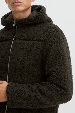 !Solid Fleece jas in Zwart