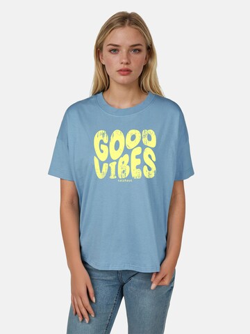 salzhaut Shirt 'Leev - Good Vibes' in Blau: Vorderseite