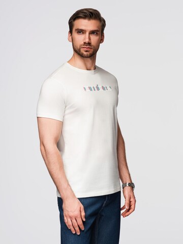 Ombre T-Shirt in Weiß