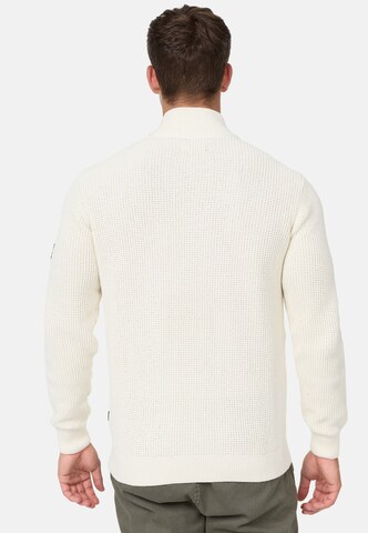 INDICODE JEANS Knit Cardigan ' Layton ' in White