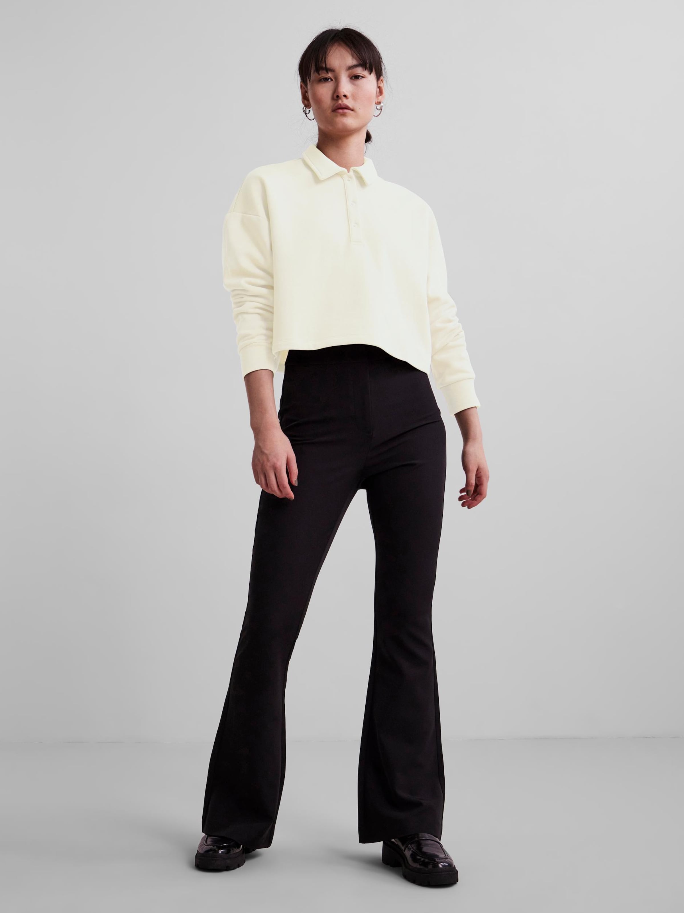 Frauen Sweat PIECES Sweatshirt 'Hosanna' in Creme - WB34536 Frauen Sweat PIECES Sweatshirt 'Hosanna' in Creme - WB34536