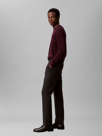 Coupe slim Pantalon à plis Calvin Klein en bleu