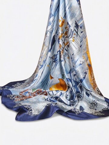 Vivi Idee Scarf 'Winterstadt' in Blue