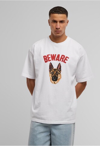 MARKET Shirt 'Beware Sign' in Wit
