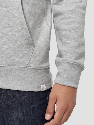 Mikon Sweatshirt 'Erdbeere' in Grau