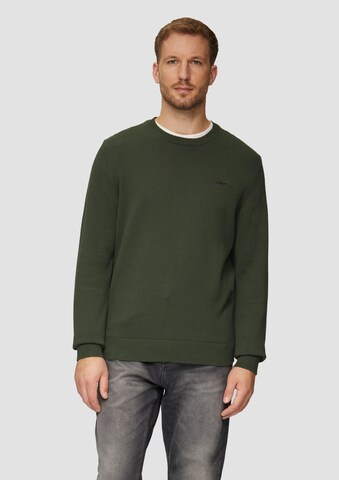 s.Oliver Pullover in Grün: Vorderseite