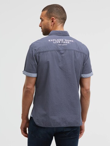 CAMP DAVID Regular fit Button Up Shirt in Blue