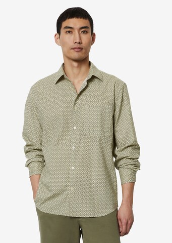 Marc O'Polo Regular fit Button Up Shirt in Green: front