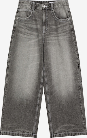 Bershka Baggy Farkut värissä harmaa: etupuoli