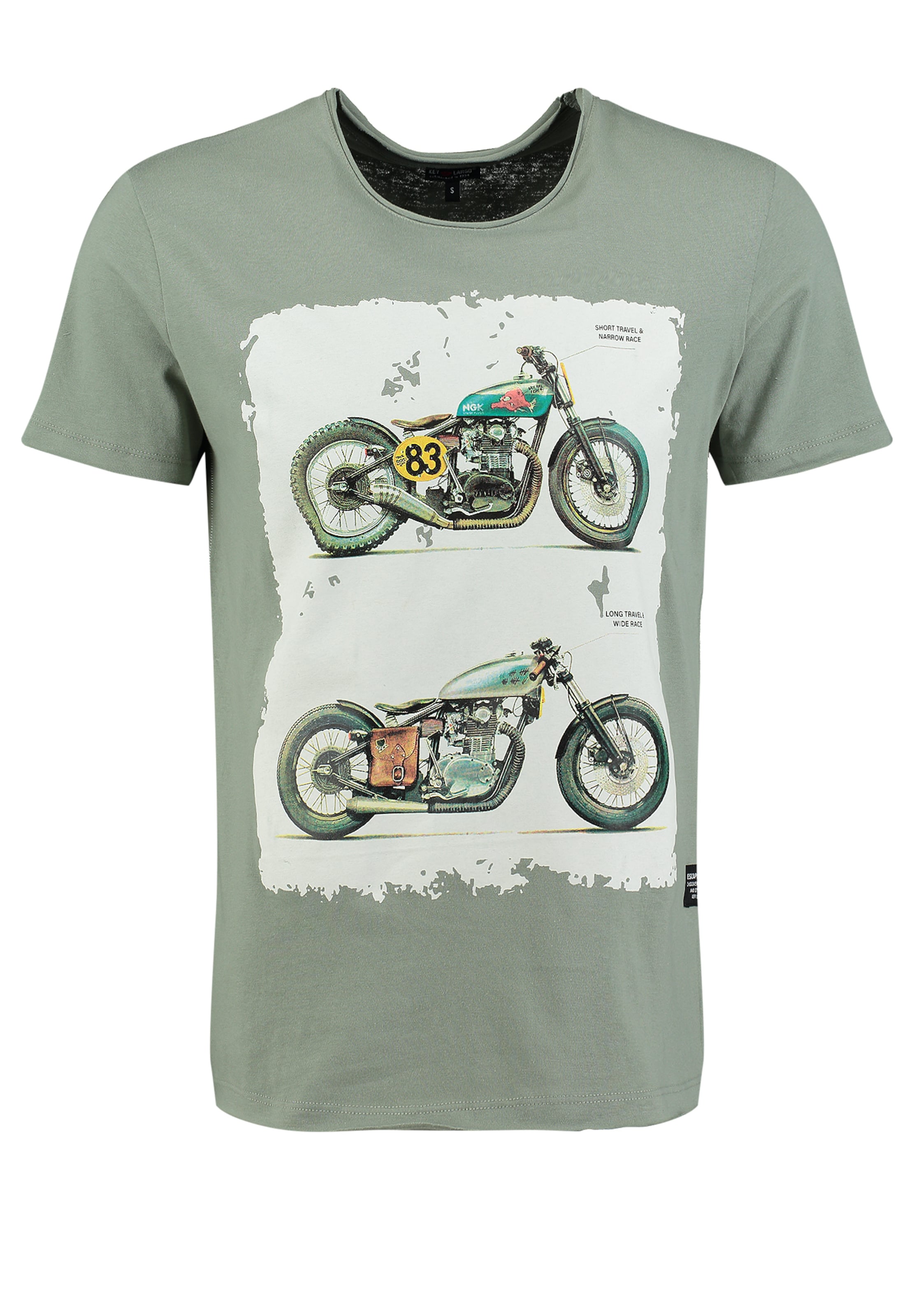 Key Largo Shirt 'BRAKE' in Green: front