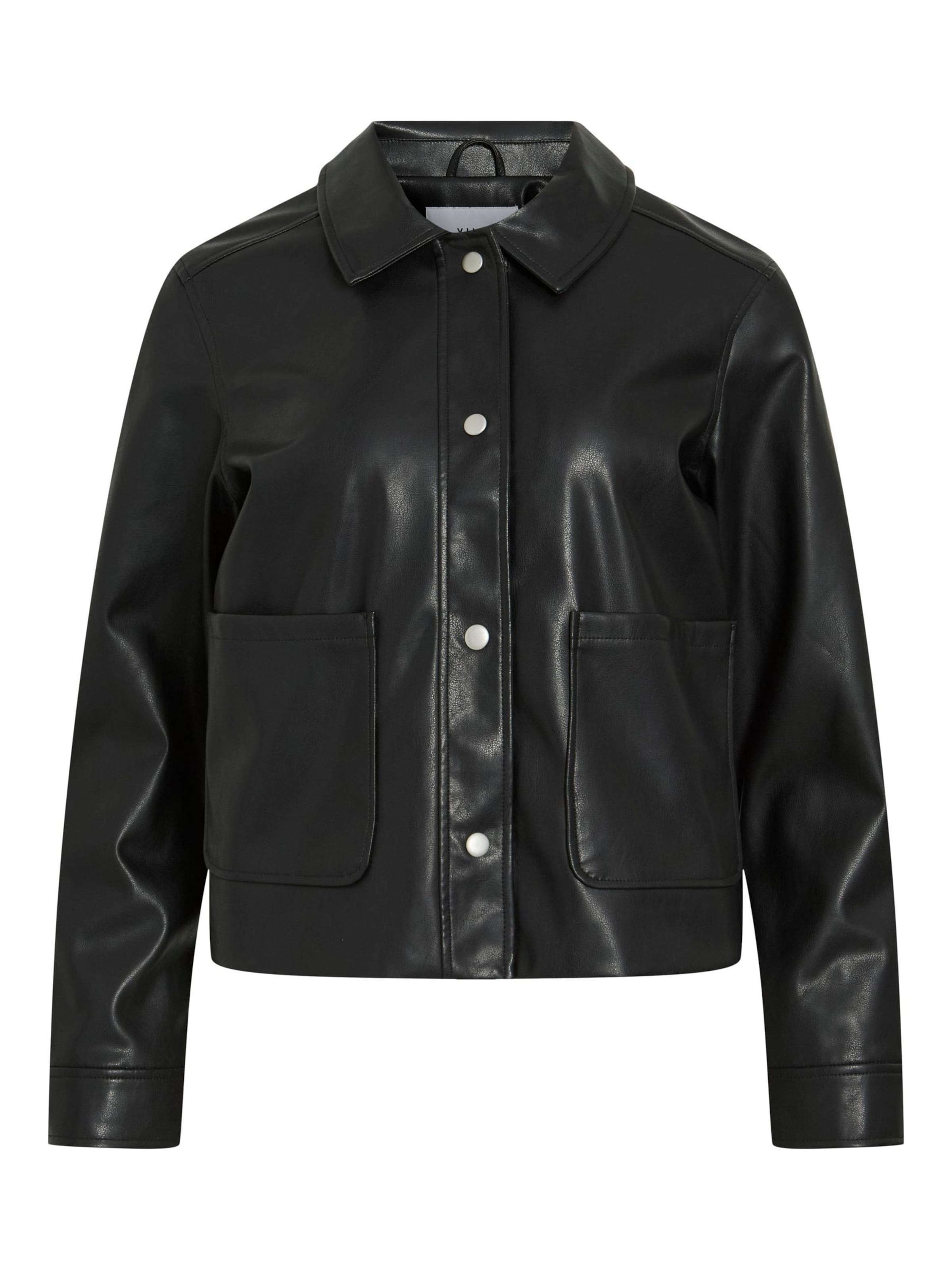 VILA - Chaqueta de entretiempo en negro: frente